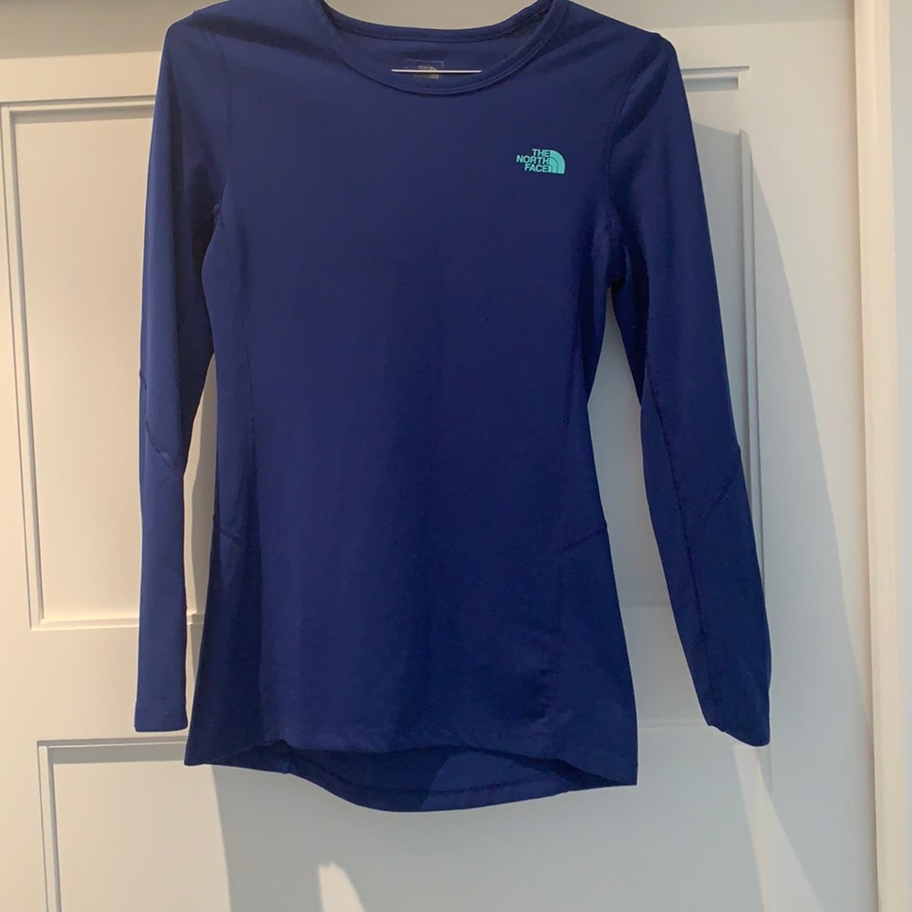 Blue Northface flash dry long sleeve